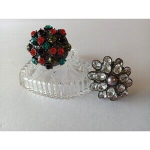 Lot of 2 OOAK Handmade Adjustable Statement Rings